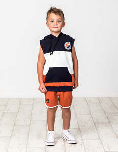 Radicool Dude 1: RD1423 SURF CLUB SLEEVELESS HOOD