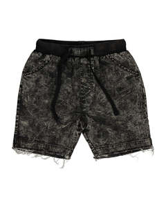 RD1418 YELLOW BOLT DENIM SHORT