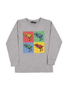 Radicool Dude Aw21 Autumn Drop 1: RD2519 T-REX ART LS TEE