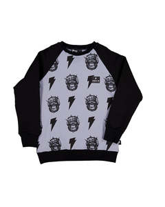 RD2541 GORILLA KINGS RAGLAN CREW