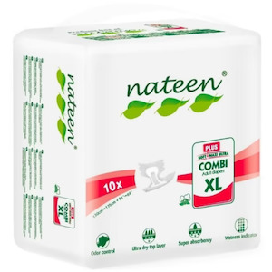 Nateen: Nateen Combi Plus 3400 ml Extra Large unisex briefs (adult diapers)