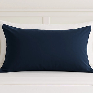 Jersey cotton pillow protector - navy