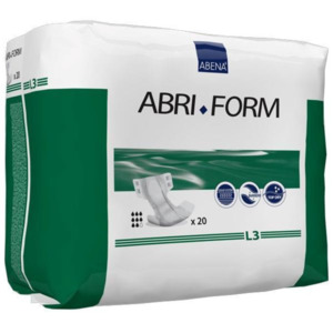 Disposable Incontinence: Abena Abri-Form L3 Comfort 3300 ml Large unisex briefs (old packaging)