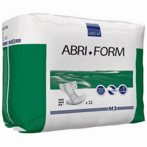 Disposable Incontinence: Abena Abri-Form M3 Comfort 2900 ml Medium unisex briefs (old packaging)