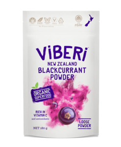 ViBERi Blackcurrant Powder 180gm Bulk Pack
