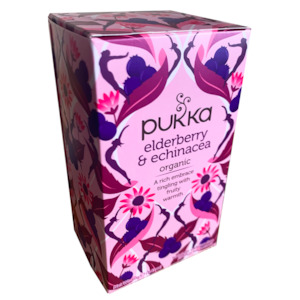 PUKKA ORGANIC ELDERBERRY & ECHINACEA TEA BOX