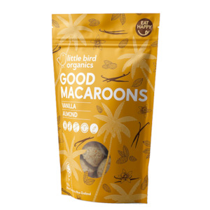LITTLE BIRD ORGANICS GOOD MACAROONS - VANILLA + ALMOND