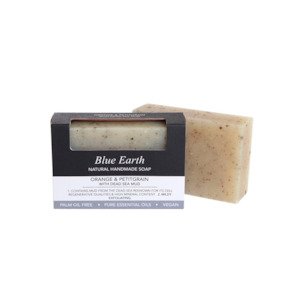 Skincare: BLUE EARTH ORANGE, PETITGRAIN & DEAD SEA MUD SOAP