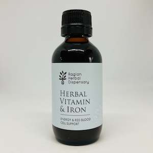 Herbal Dispensary Tonics: HERBAL DISPENSARY VITAMIN & IRON TONIC BOTTLE