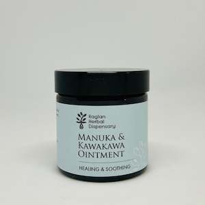 Herbal Dispensary Balms Ointments: Manuka & Kawakawa Ointment Soothing and Antimicrobial