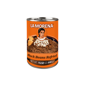 REFRIED BLACK BEANS 440G