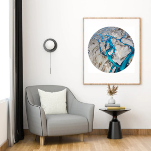 Products: Braids of Waimakariri Framed Print - Rāhera Creative