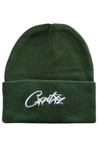 Corteiz Allstarz Folded Beanie Green