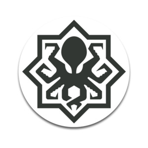 Products: RAILBLAZA Icon Circle Black and White - 3" RAILBLAZA