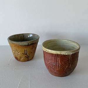 Ceramics: Wild Carved Cup 2 (back)