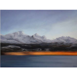 Sunset and Stormy Sky