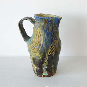 Wildy Jenn Leov: Turquoise Wandering Meadow Jug