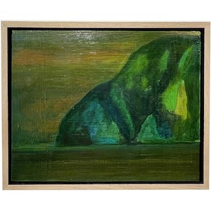 In Situ By Painter Kathryn Carter: Winter dusk