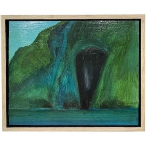 In Situ By Painter Kathryn Carter: Poor Knights Aorangi Sea Cave