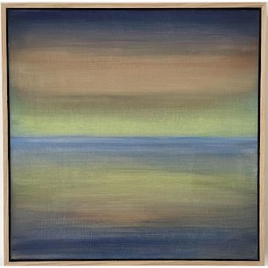 In Situ By Painter Kathryn Carter: Looking east at dusk