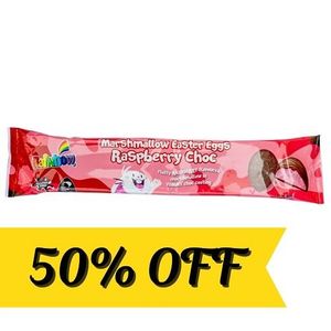 Easter: Rainbow 120g Raspberry Easter Eggs