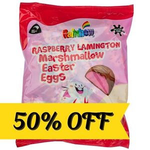 Products: Rainbow Raspberry Lamington Easter Eggs 320g