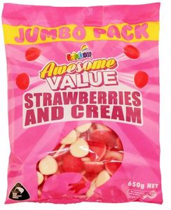 Family Bags: Awesome Value Strawberries & Cream 650g