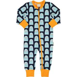 PRICE DROP * Maxomorra - Long Sleeve Rompersuit - Classics Ghost