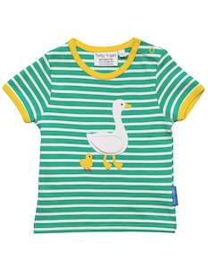 Toby Tiger: Toby Tiger - SS Tee - Organic Duck Applique