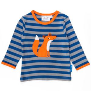 Toby Tiger: Toby Tiger - LS Tee - Organic Fox Applique