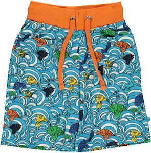 Shorts: Smafolk - Shorts - Fish - Ocean Blue