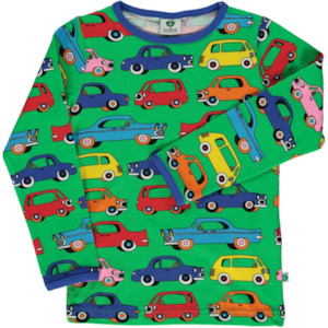 Smafolk: Smafolk - LS Tee - Cars - Apple Green