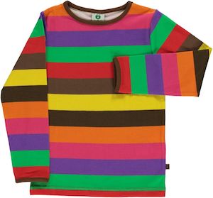 Smafolk: Smafolk - LS Tee - Stripes - Apple Red