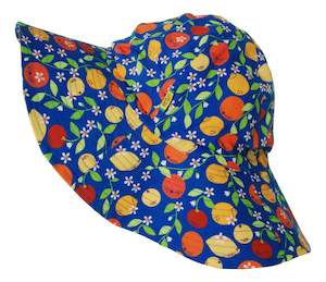 Lucky Lasts: Duns Sweden - Sunhat - Citrus Blue ** LAST SIZE XL