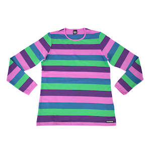 Villervalla - LS Tee - Multistripe - Brasilia - Adult ** LAST ONE size XL