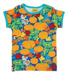 Duns Sweden - SS Tee - Autumn Garden - Blue