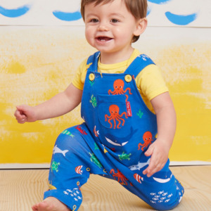 Toby Tiger - Dungarees - Organic Sealife