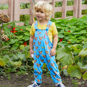 Dungarees Slungarees Overalls Rompers: Toby Tiger - Dungarees - Organic Chicken