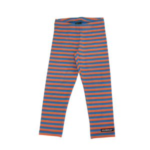 Villervalla Leggings: Villervalla - Leggings - Stripes - Marine/Spice