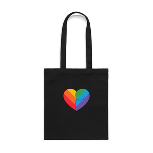 Products: Rainbow Koru Heart Tote Bag