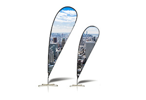 SIGNAGE: TEAR DROP FLAG - 2.2m