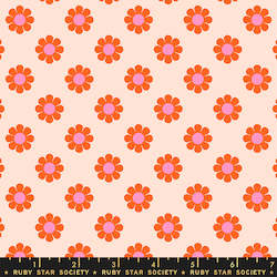 Yardage: Meadow Star Honey Pie Peach - Alexia  Abegg for Ruby Star Society