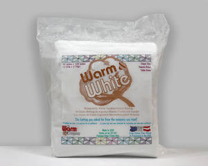 Batting: QUEEN Warm & White - Queen Size Cotton Batting