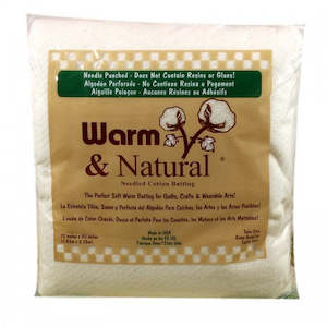 Batting: BABY Size Warm and Natural Batting