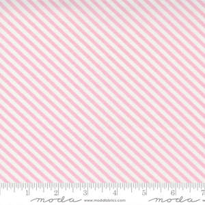 Individual Fat Quarters: Make Time Bias Stripe Iris Fat Quarter - Aneela Hoey for Moda