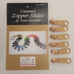 Zippers Bag Accessories: Zipper Pull Caramel #4.5 - Decorating Diva Pam Damour