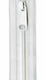 9 inch Zipper Closed Bottom White - YKK Zips