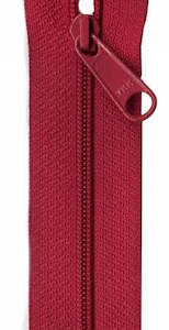 Zippers: 9 inch Zipper Closed Bottom Garnet - YKK Zips