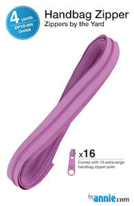 Zippers By The Yard Orchid - By Annie