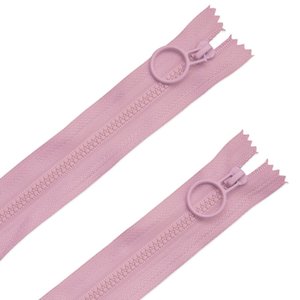 Zippers: Zipper Pink Hoop Pull 16 inch (2 Pack) - Zakka Workshop
